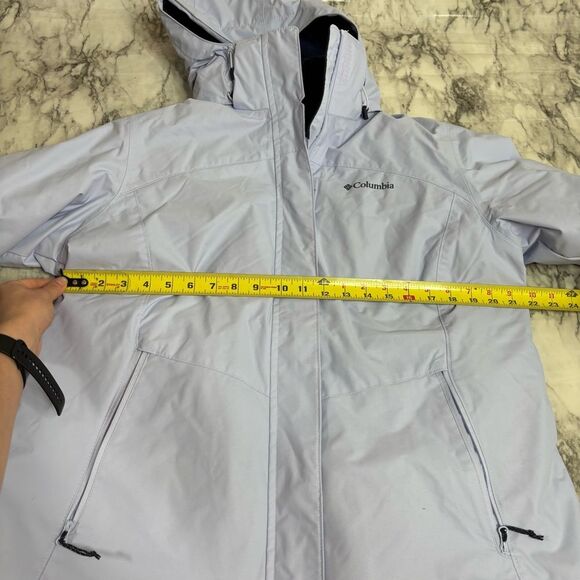Columbia Bugaboo III Fleece Interchange 3-in-1 Jacket Women's large purple blue - Picture 12 of 13